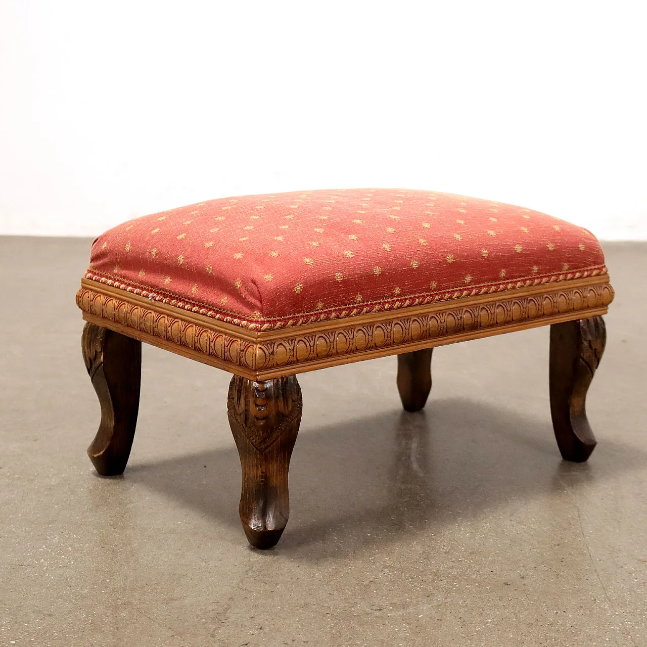 Empire-style armchair with footstool, 19th century 9