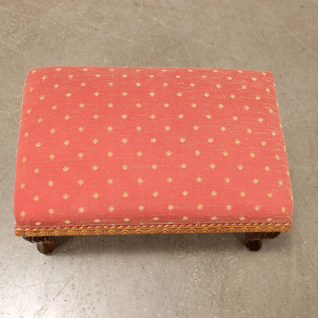 Empire-style armchair with footstool, 19th century 10