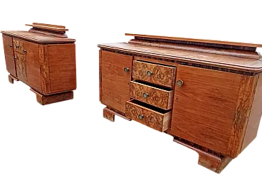 Coppia di credenze Art Decò, anni '30
