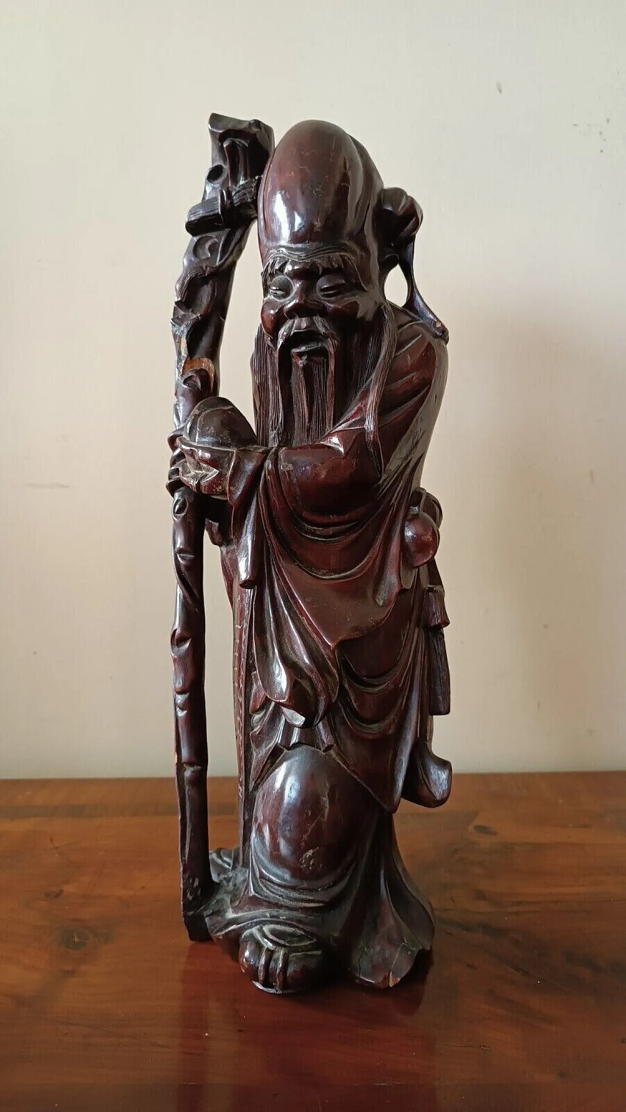Wise man, wood carving, late 19th century 1