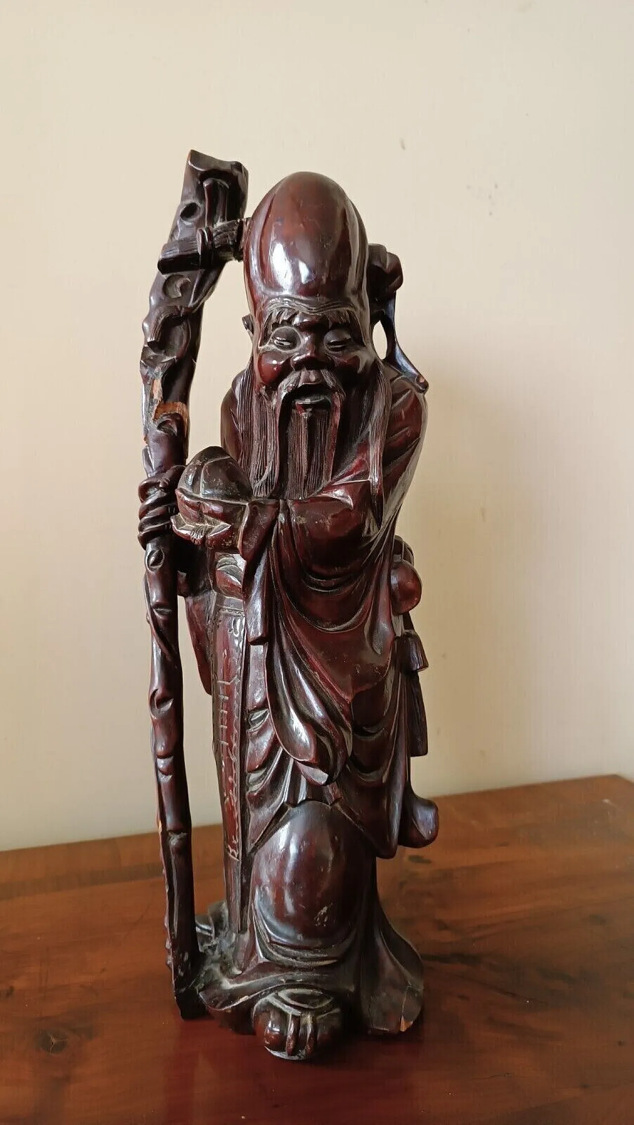 Wise man, wood carving, late 19th century 2