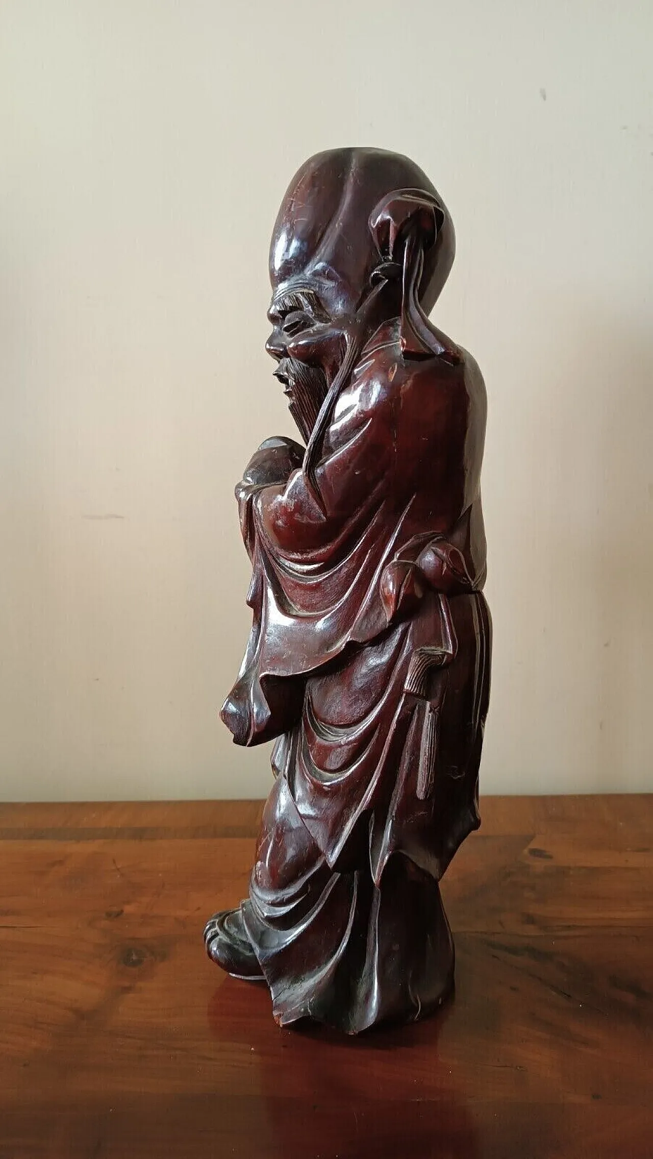 Wise man, wood carving, late 19th century 6