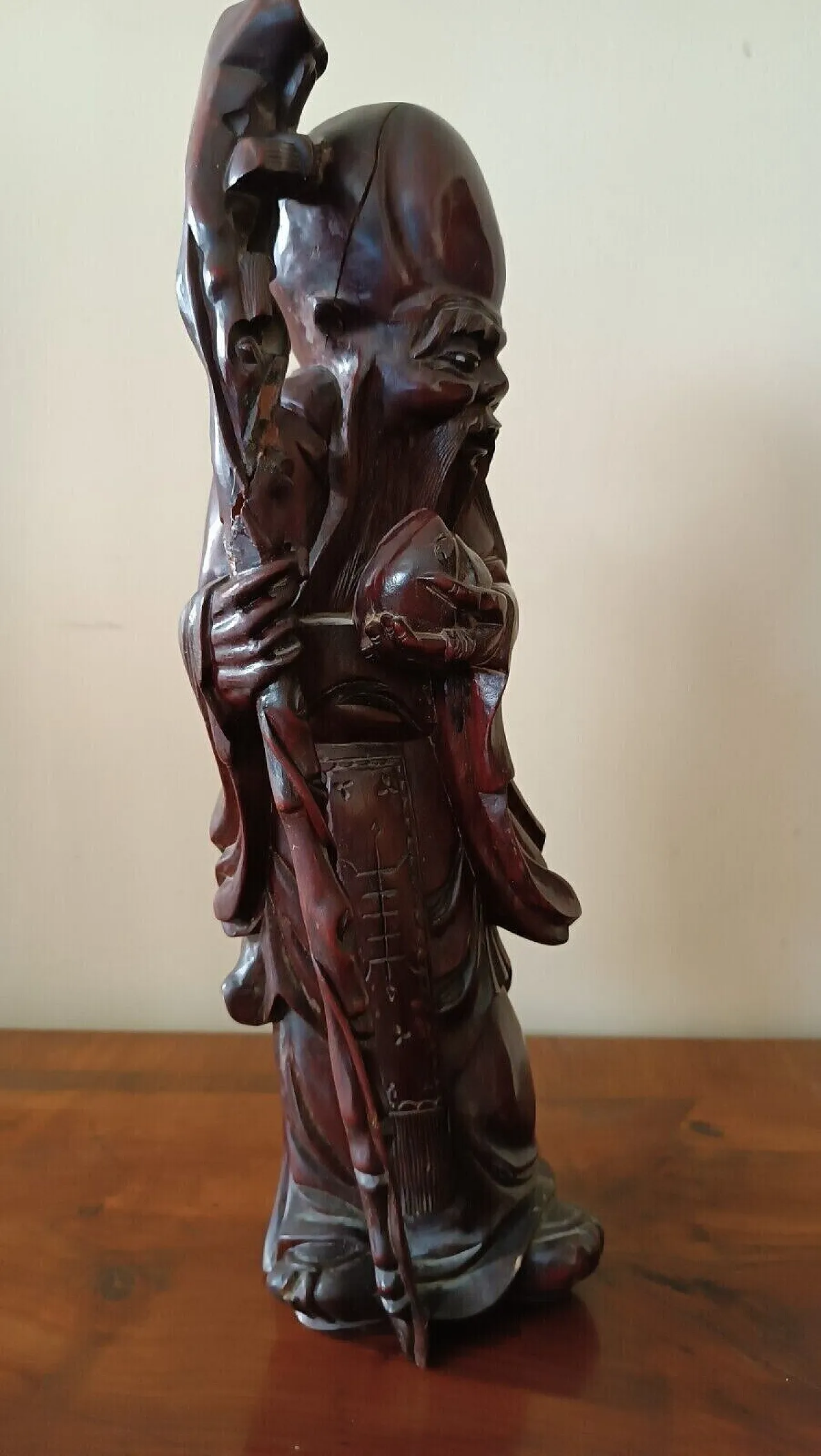Wise man, wood carving, late 19th century 8