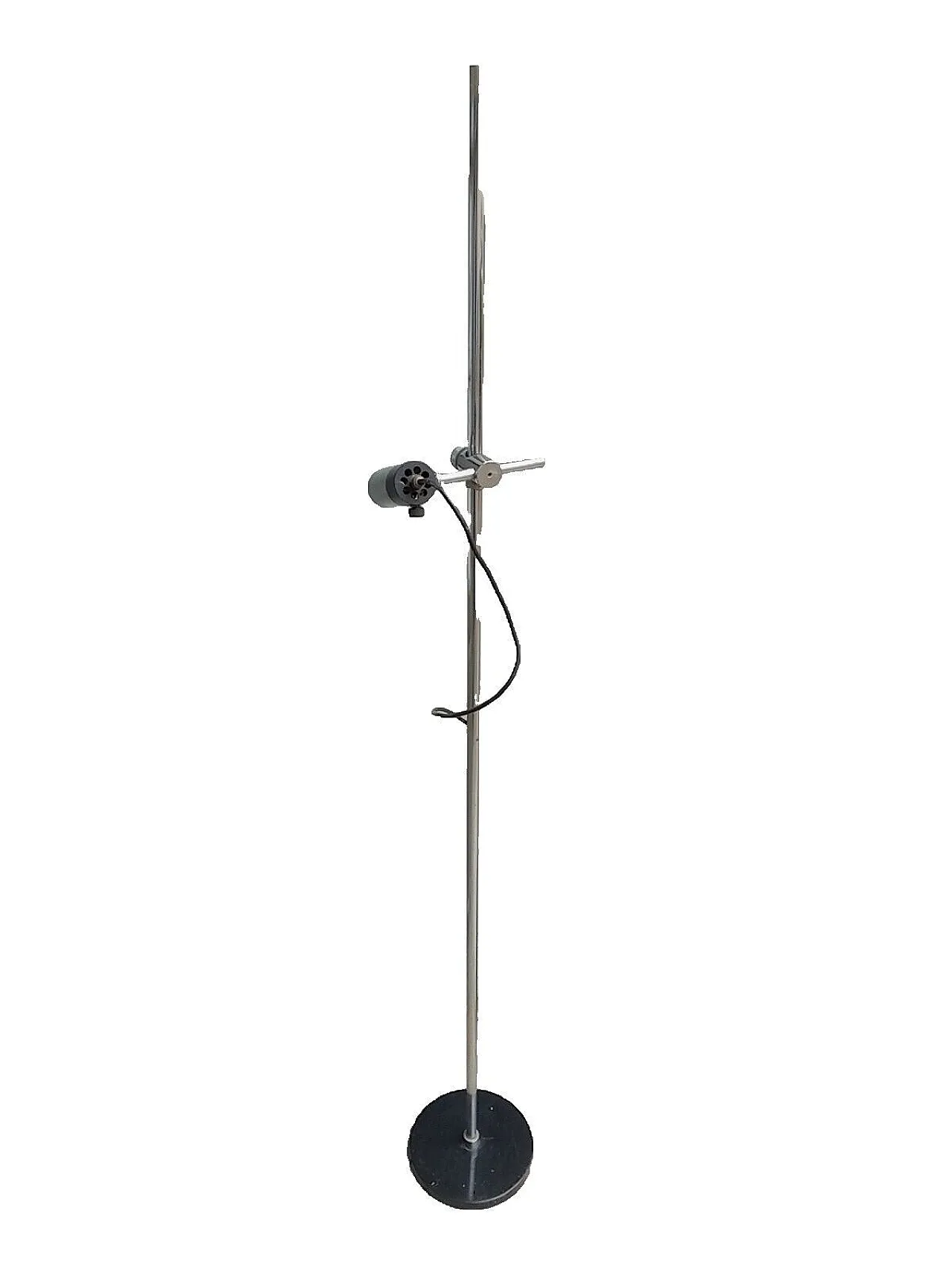 Adjustable chrome-plated steel floor lamp, 1970s 3