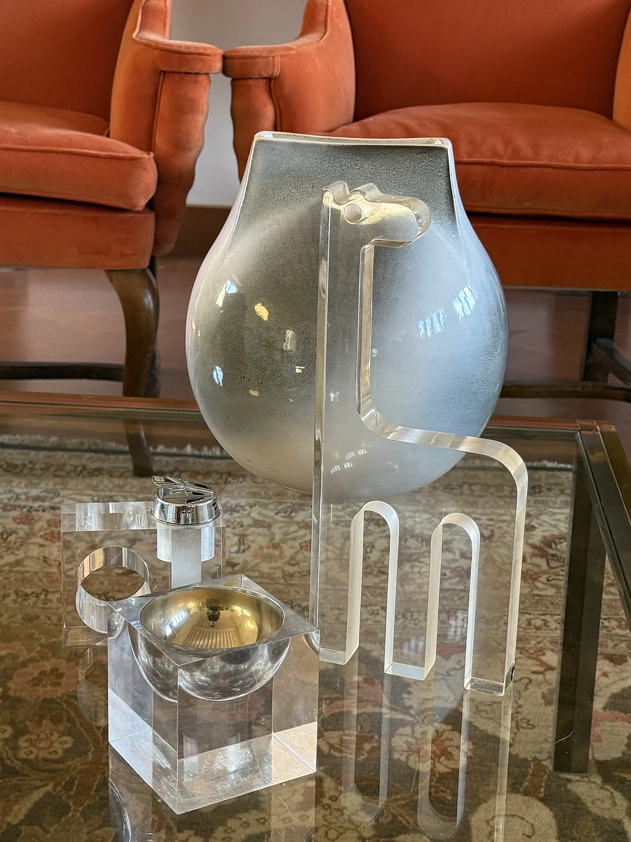 Silvio Russo, scultura giraffa in lucite, Guzzini Italia anni '70 5