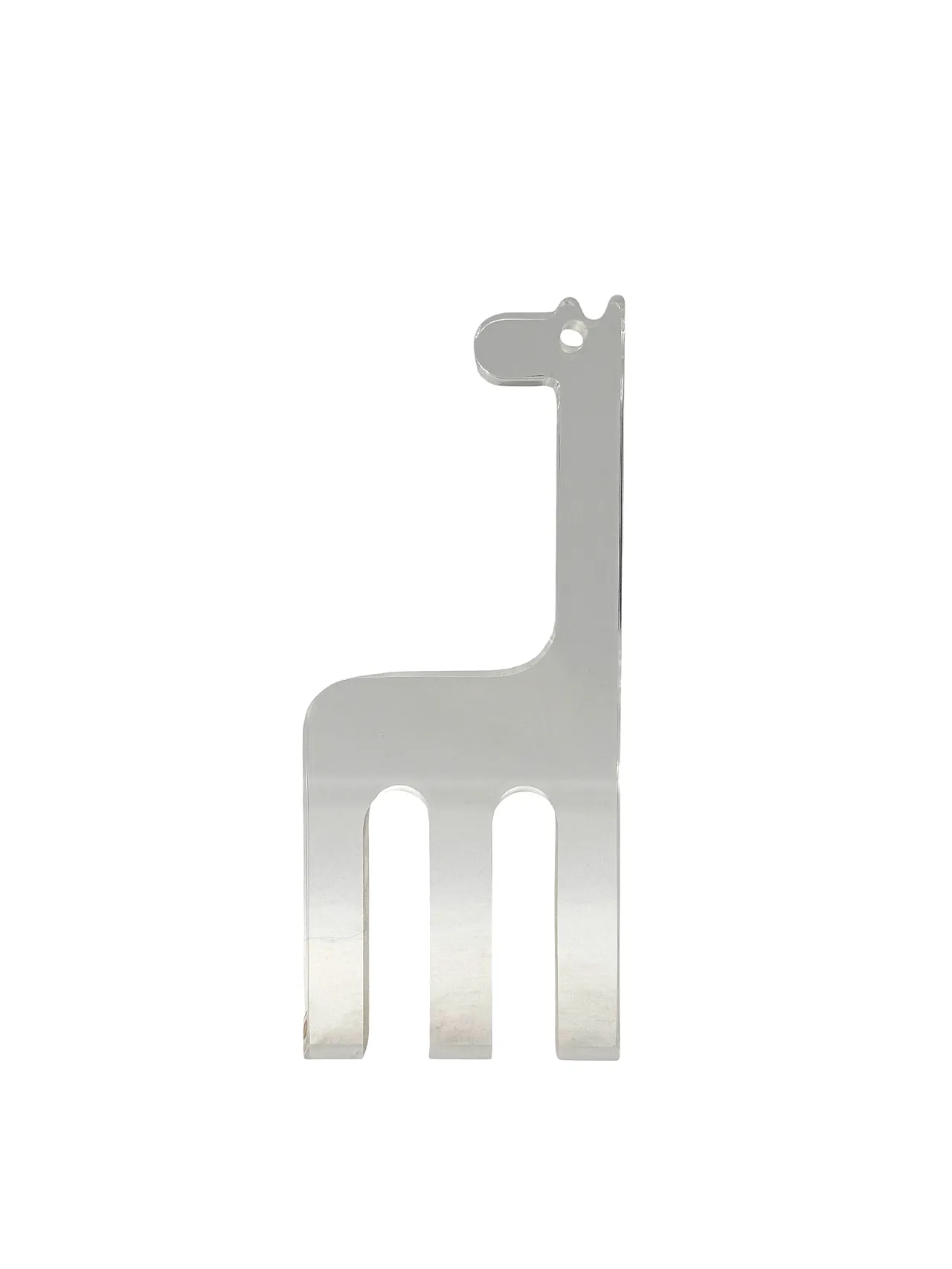 Silvio Russo, scultura giraffa in lucite, Guzzini Italia anni '70 9