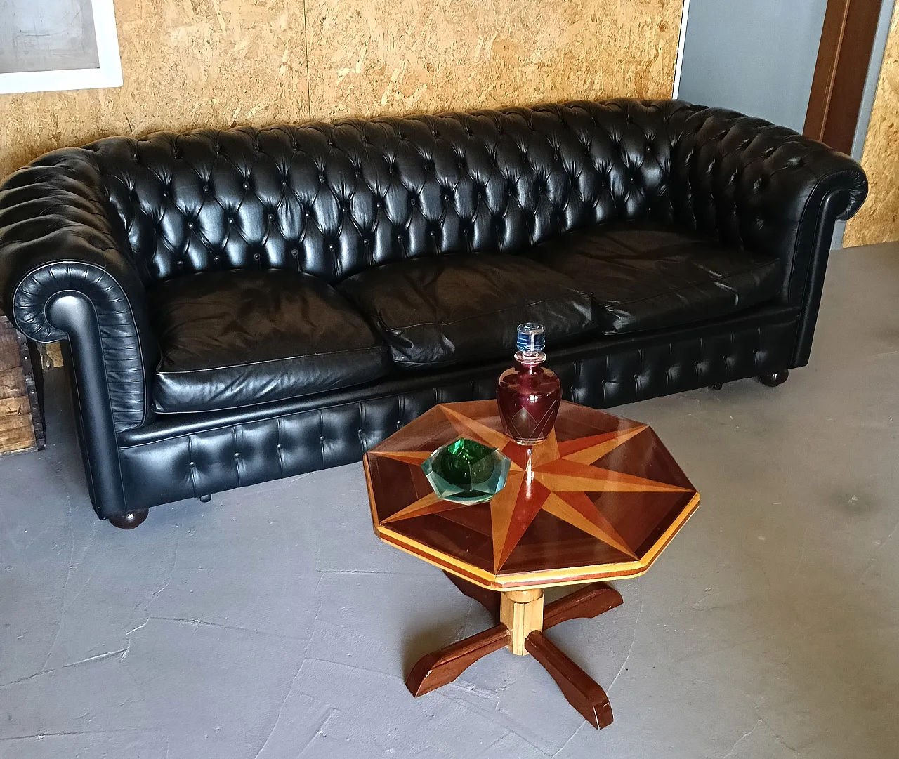 Tavolino di servizio con top ottagonale, anni '60 12