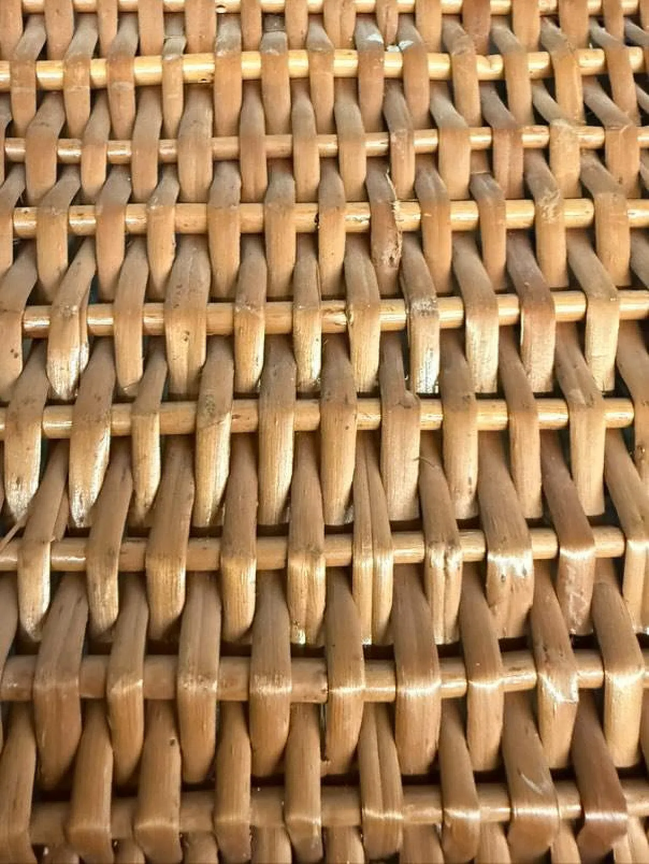 Old suitcase wicker, 50s 3