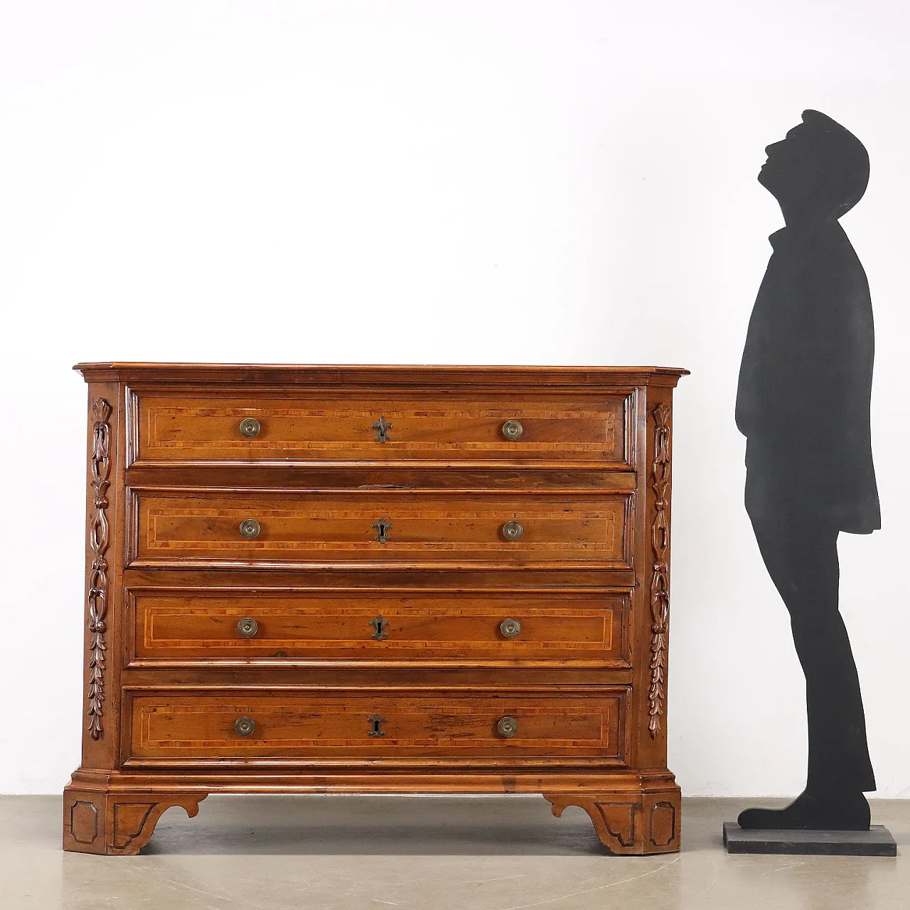 Cassettone Barocco in noce, '700 2