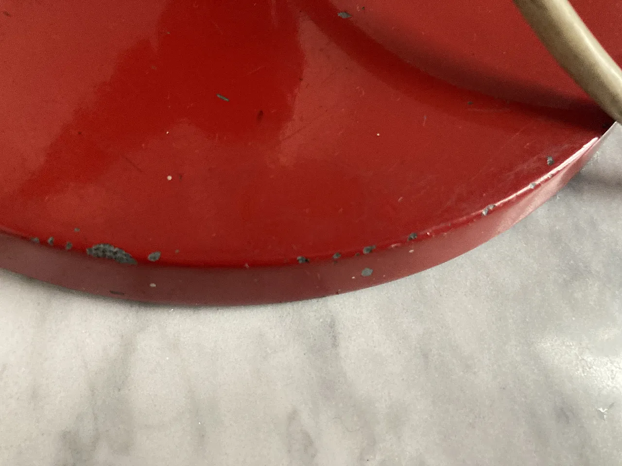 Lampada da scrivania rossa, anni '70 5