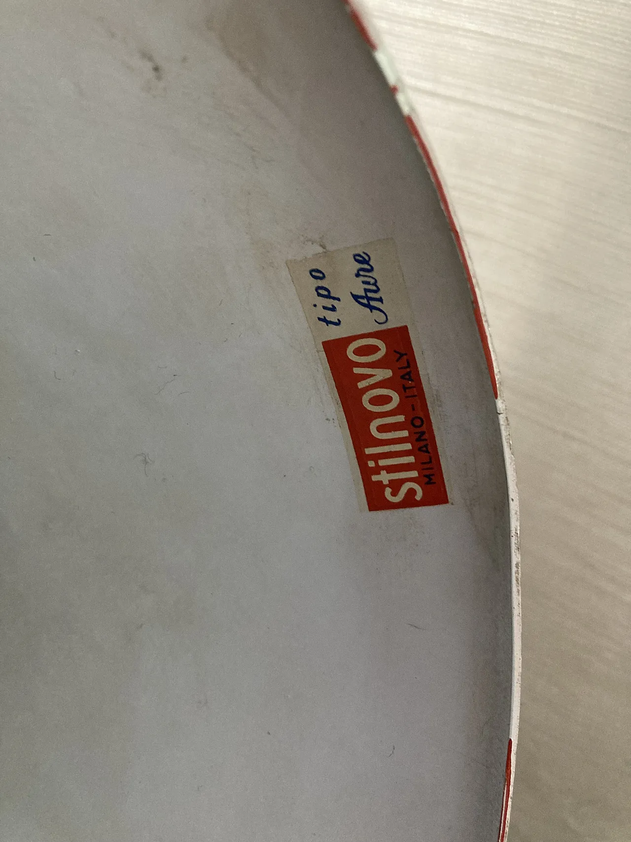 Lampada da scrivania rossa, anni '70 7