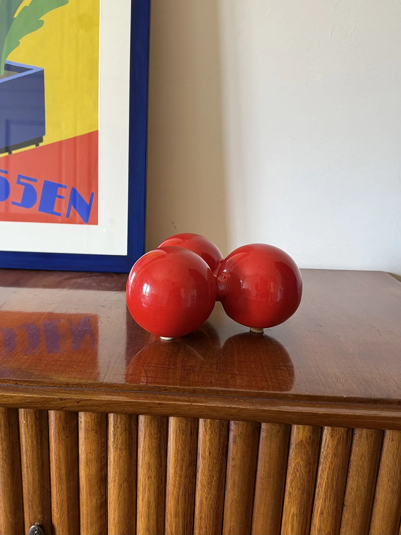 Posacenere in ceramica rossa di Roberto Rigon per Bertoncello, 1970 2