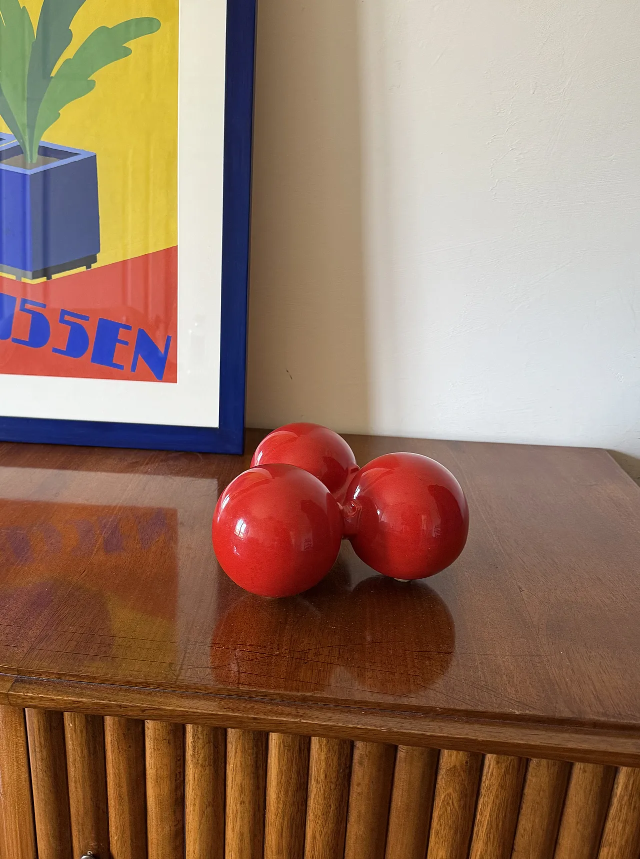 Posacenere in ceramica rossa di Roberto Rigon per Bertoncello, 1970 3