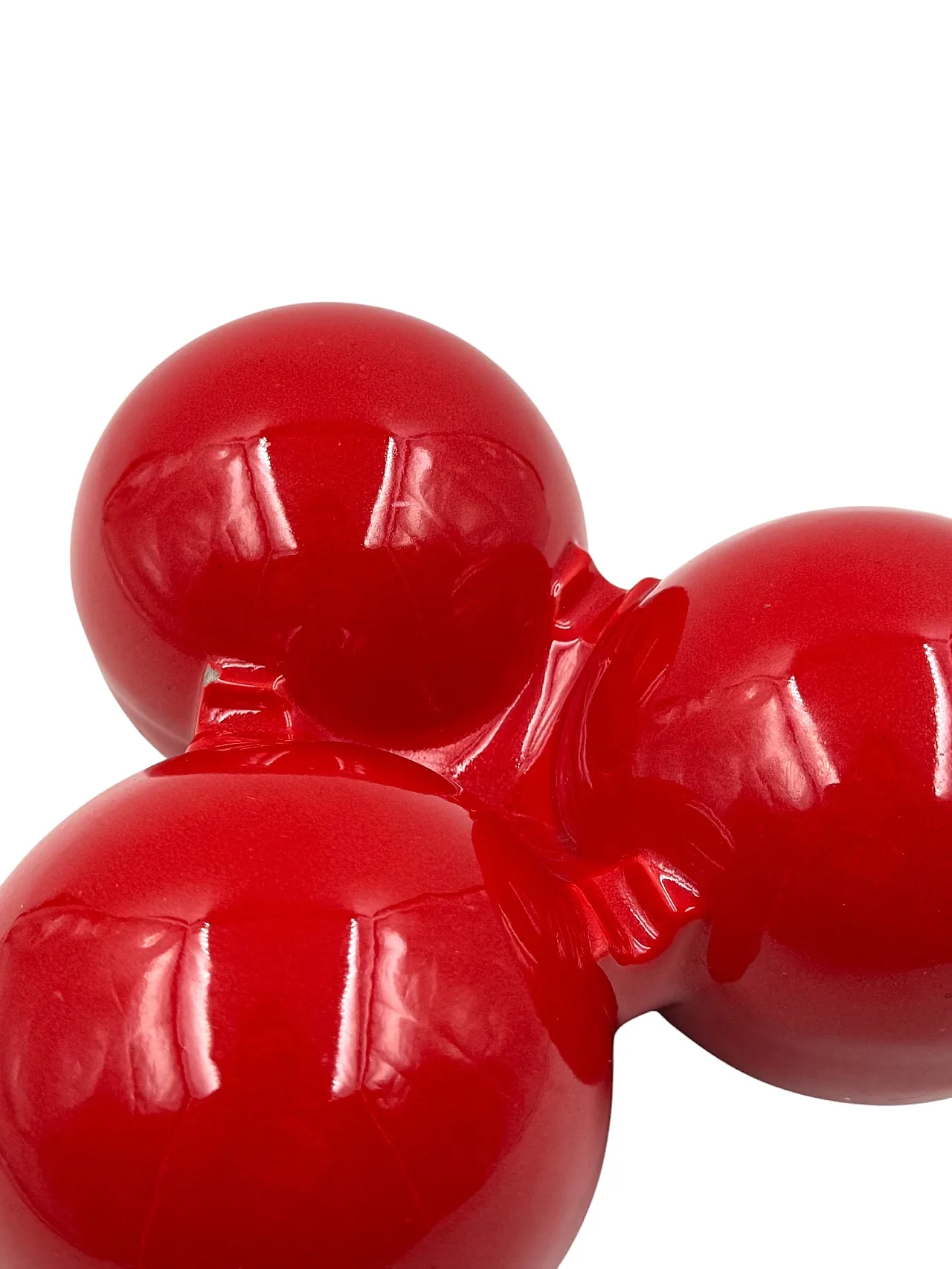 Posacenere in ceramica rossa di Roberto Rigon per Bertoncello, 1970 20