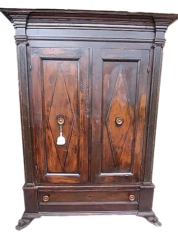 Wooden cabinet with two doors, 17th century