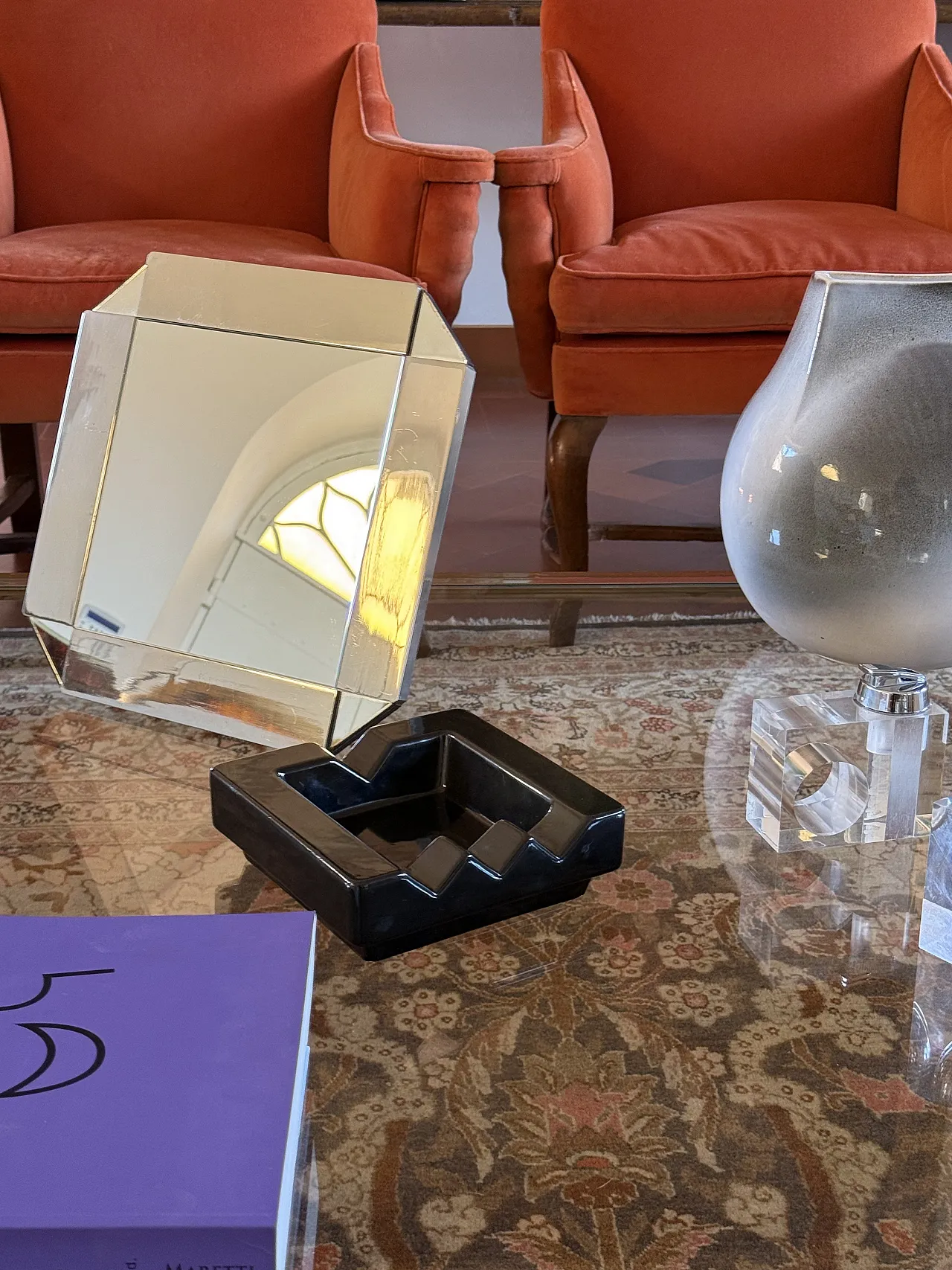 Posacenere postmoderno in ceramica stile di Ettore Sottsass, anni '80 7