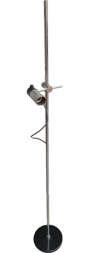 Adjustable chrome-plated steel floor lamp, 1970s