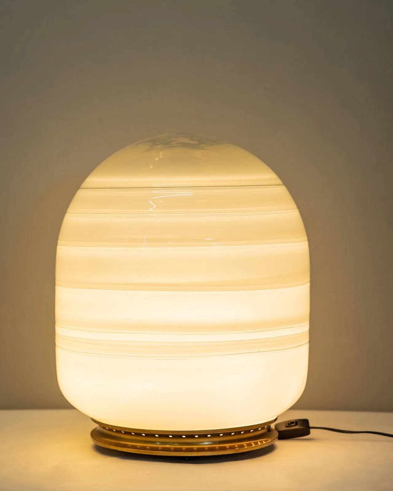 Table lamp in Murano glass by Barbini, 1970s 3