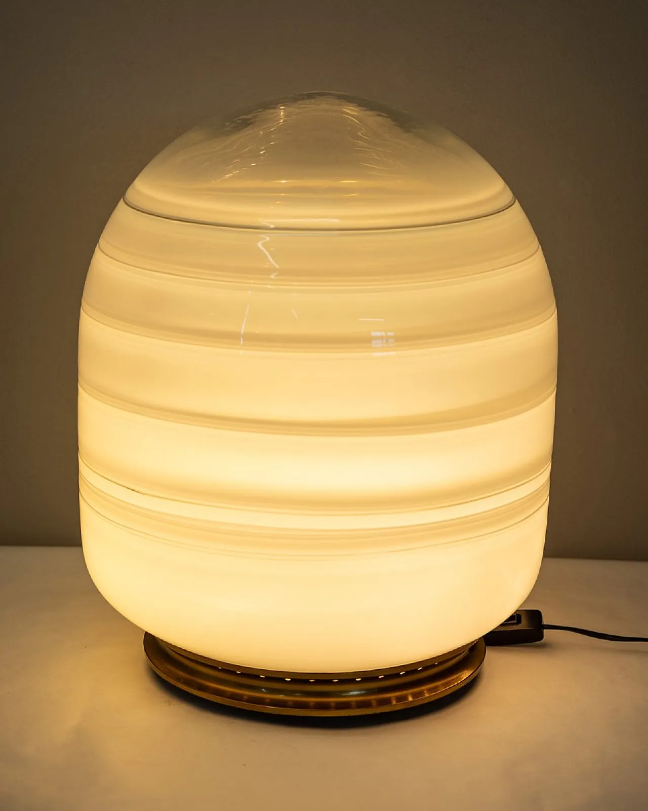 Table lamp in Murano glass by Barbini, 1970s 4