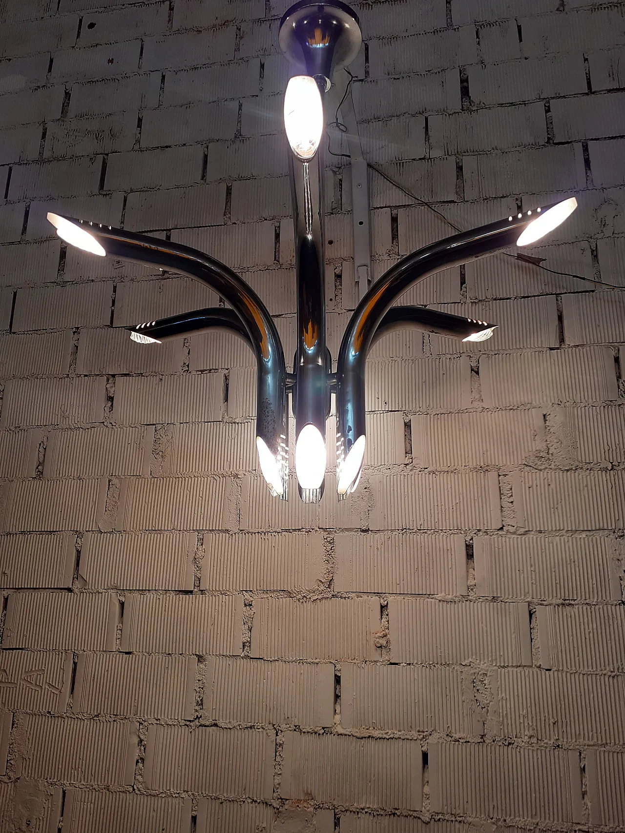 Lampadario Reggiani, anni '70 8