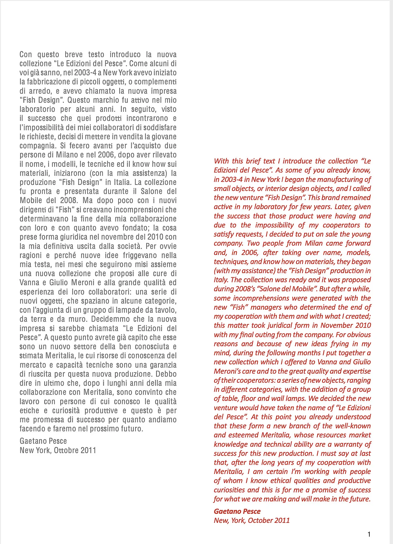 Mirror 4/Specchio di Gaetano Pesce per Meritalia "Edizioni del Pesce" 13