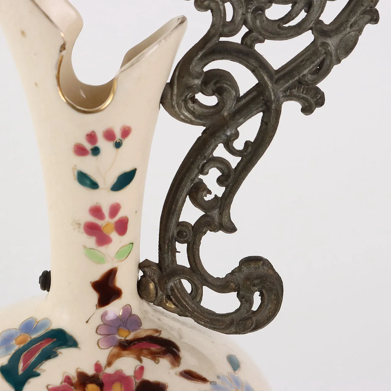 Coppia di anfore in ceramica e antimonio, fine '900 10