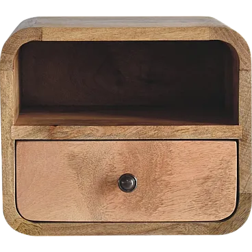 Comodino in quercia con un cassetto, 2000