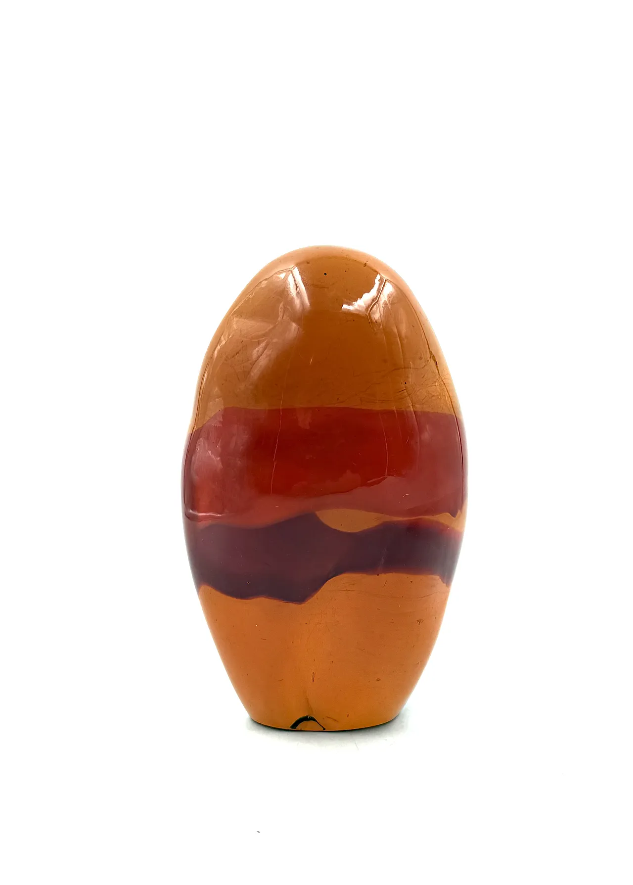 Presse-papier in vetro arancione di Murano dell'era spaziale, 1970 7
