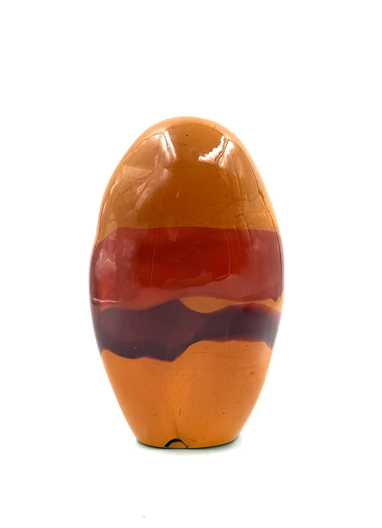 Presse-papier in vetro arancione di Murano dell'era spaziale, 1970 8