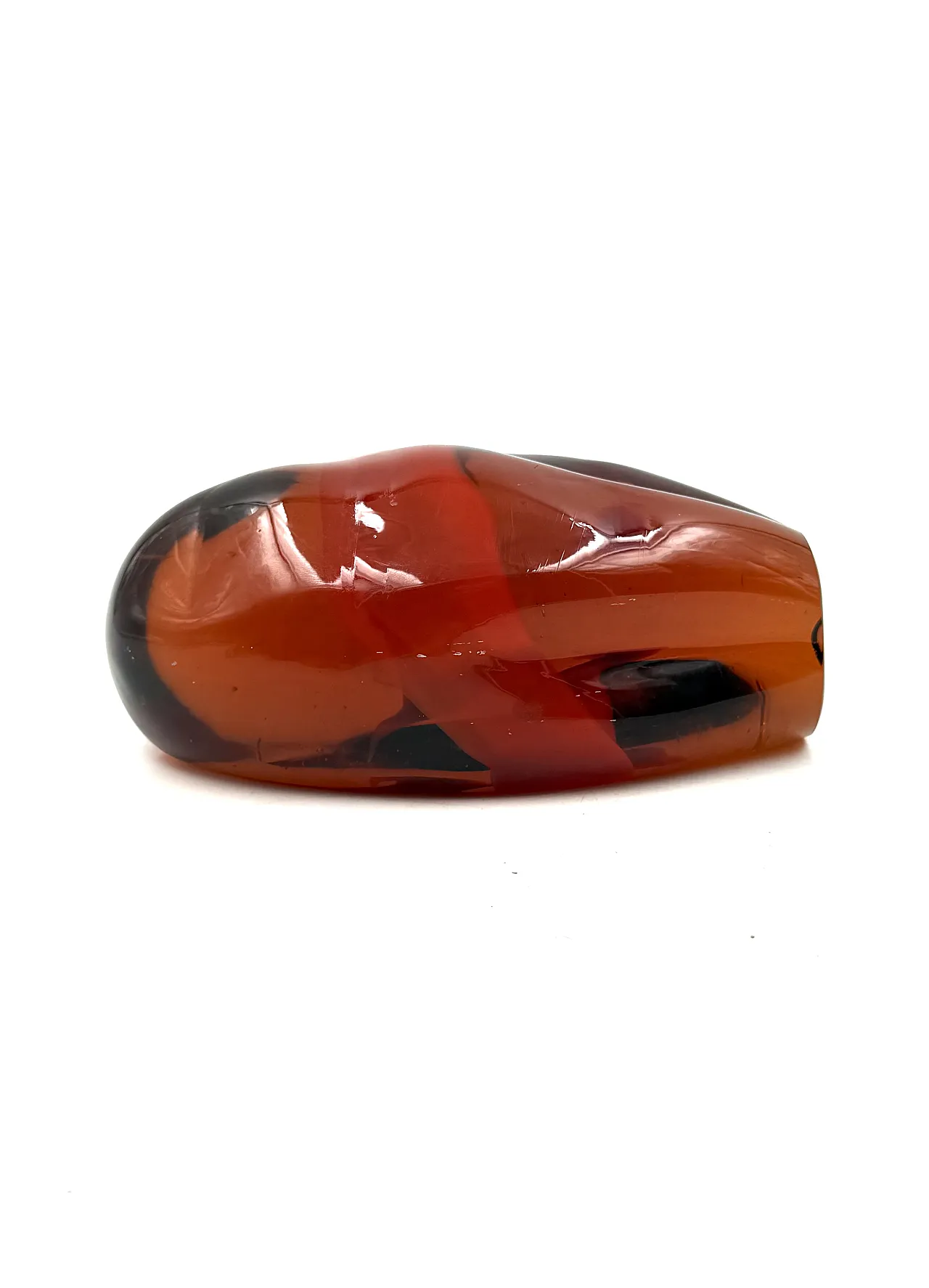 Presse-papier in vetro arancione di Murano dell'era spaziale, 1970 12