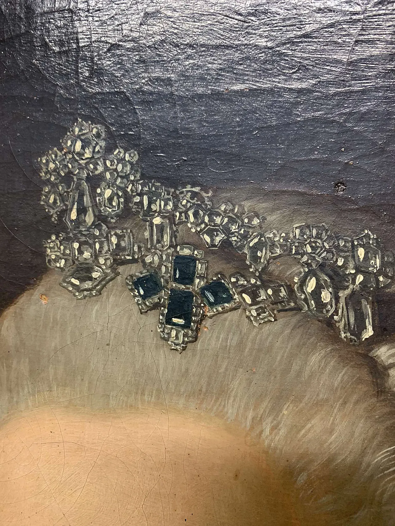 Ritratto ad Olio Su Tela Di Maria Teresa d Austria 1750 Circa 2