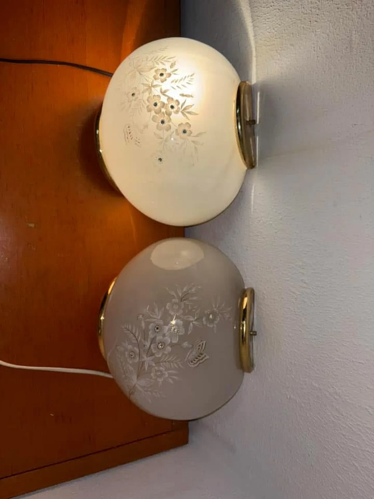 Coppia applique vetro di Murano, anni '70 6