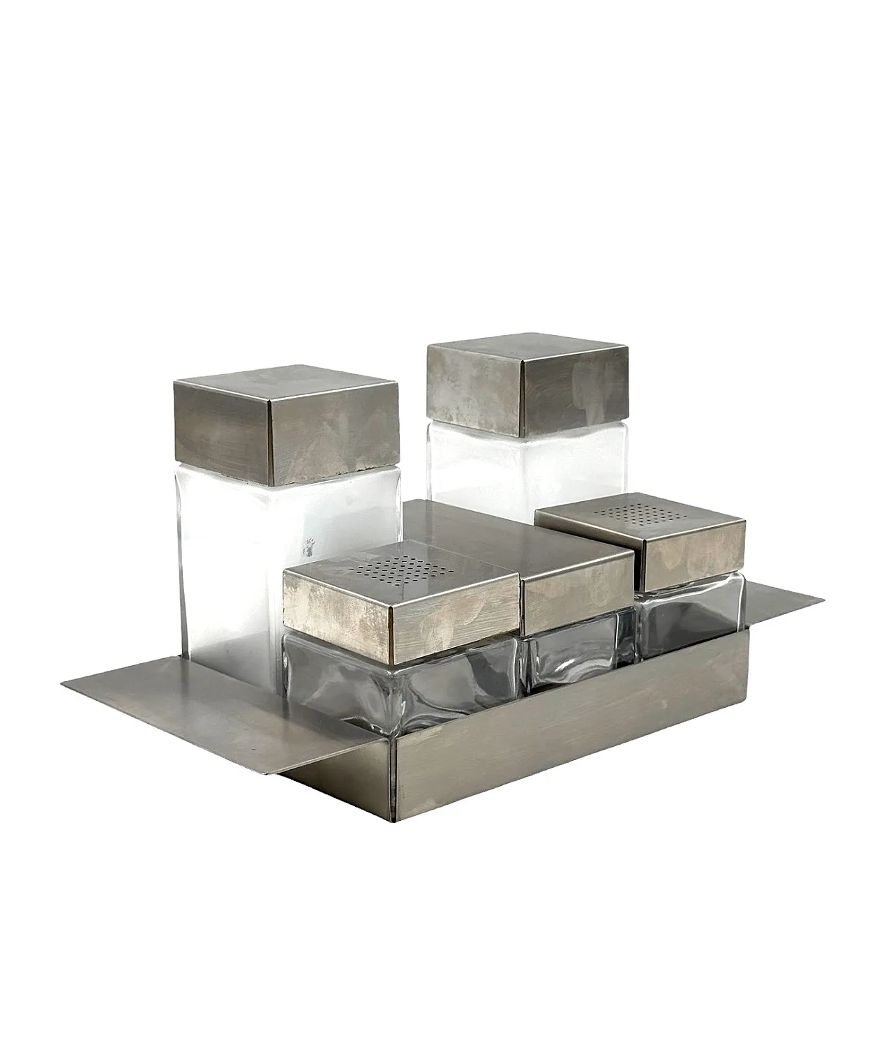 Hollywood Regency Cruet-set, Zani Italy manufacture, 1970s. 1