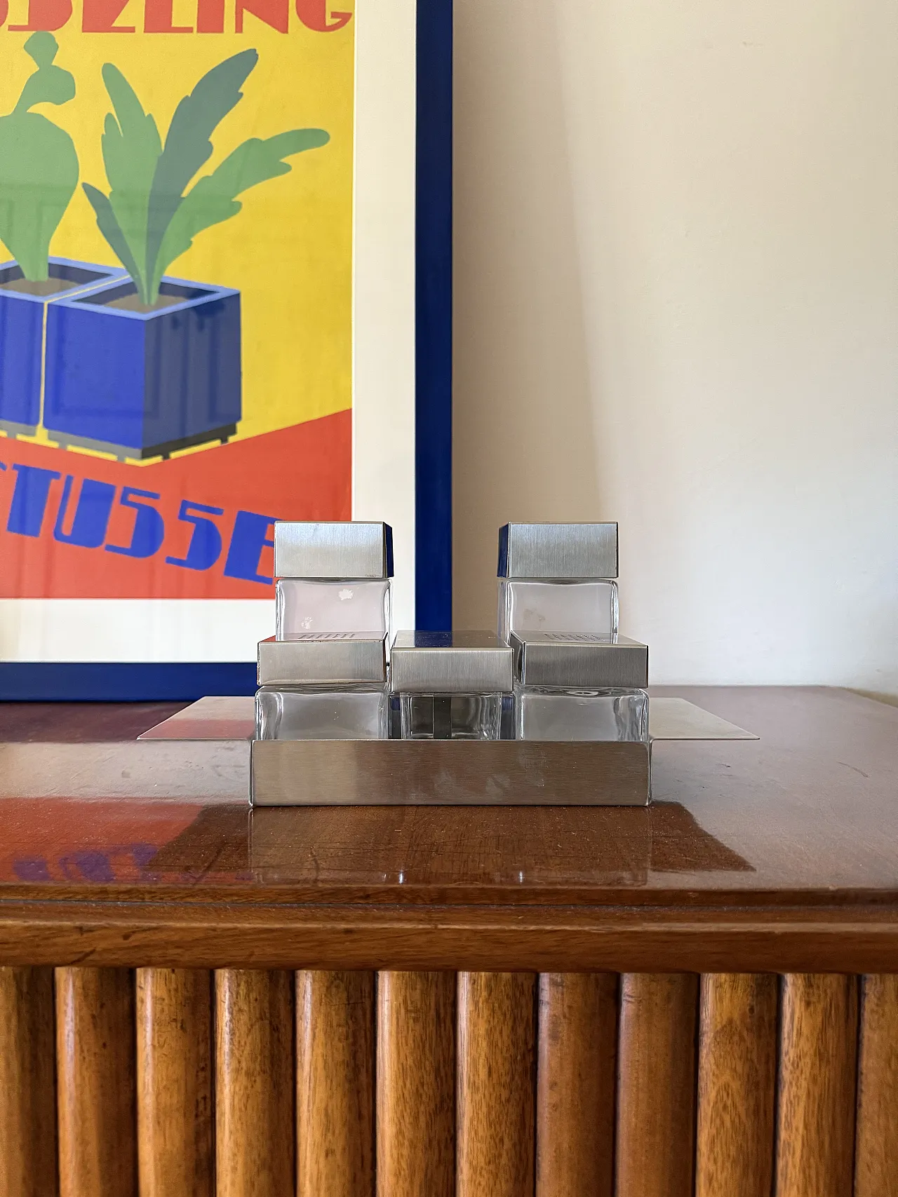 Hollywood Regency Cruet-set, Zani Italy manufacture, 1970s. 5