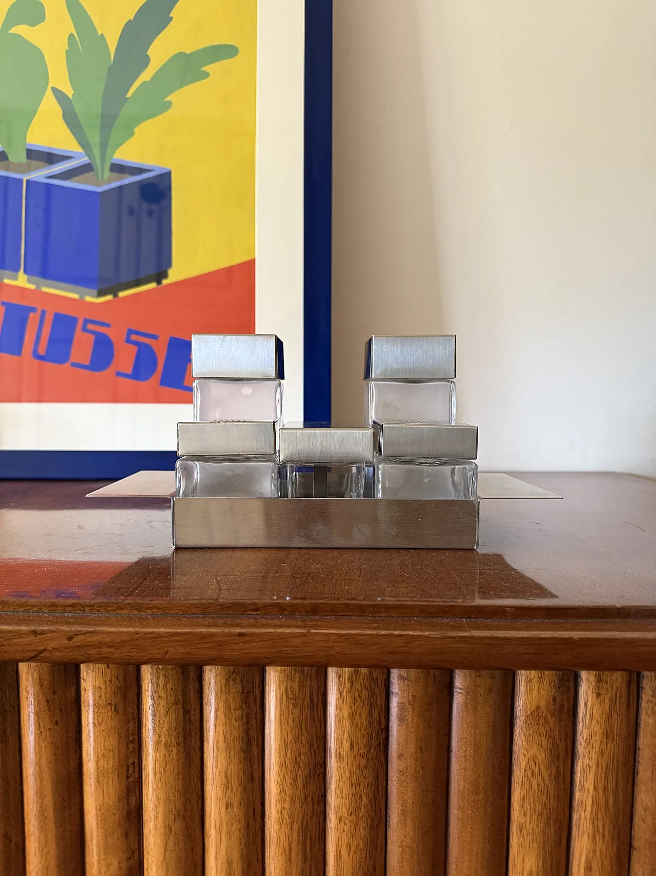 Hollywood Regency Cruet-set, Zani Italy manufacture, 1970s. 6