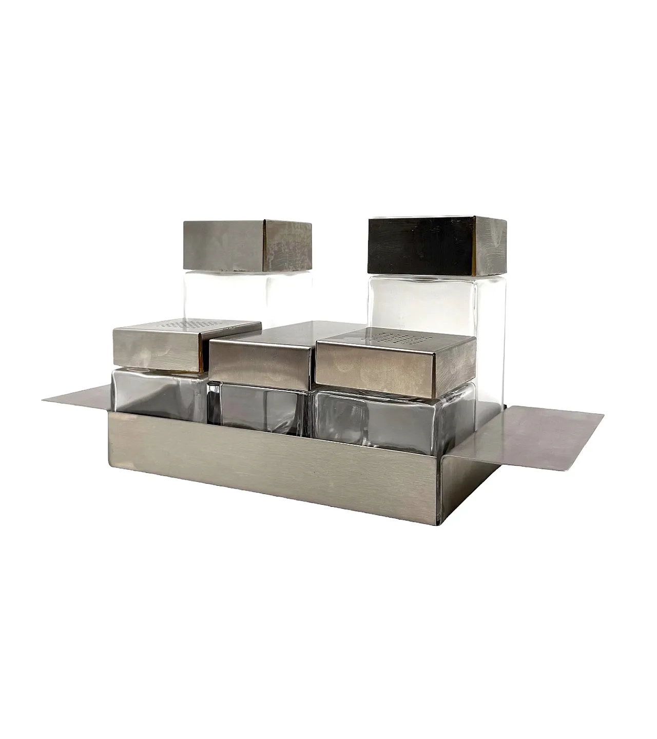 Hollywood Regency Cruet-set, Zani Italy manufacture, 1970s. 8