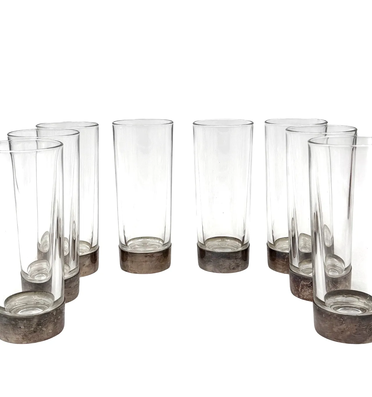 Hollywood Regency Silverplate cocktail set, Italy 1970s 13