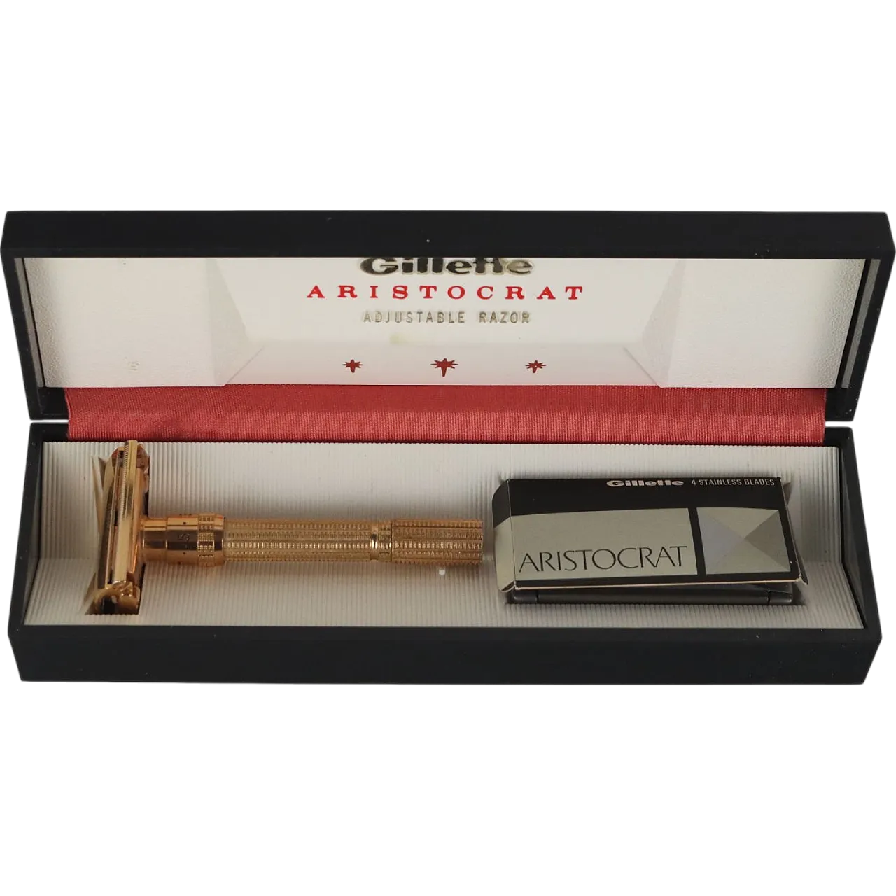 Rasoio Gillette Aristocrat con custodia, anni '60 9