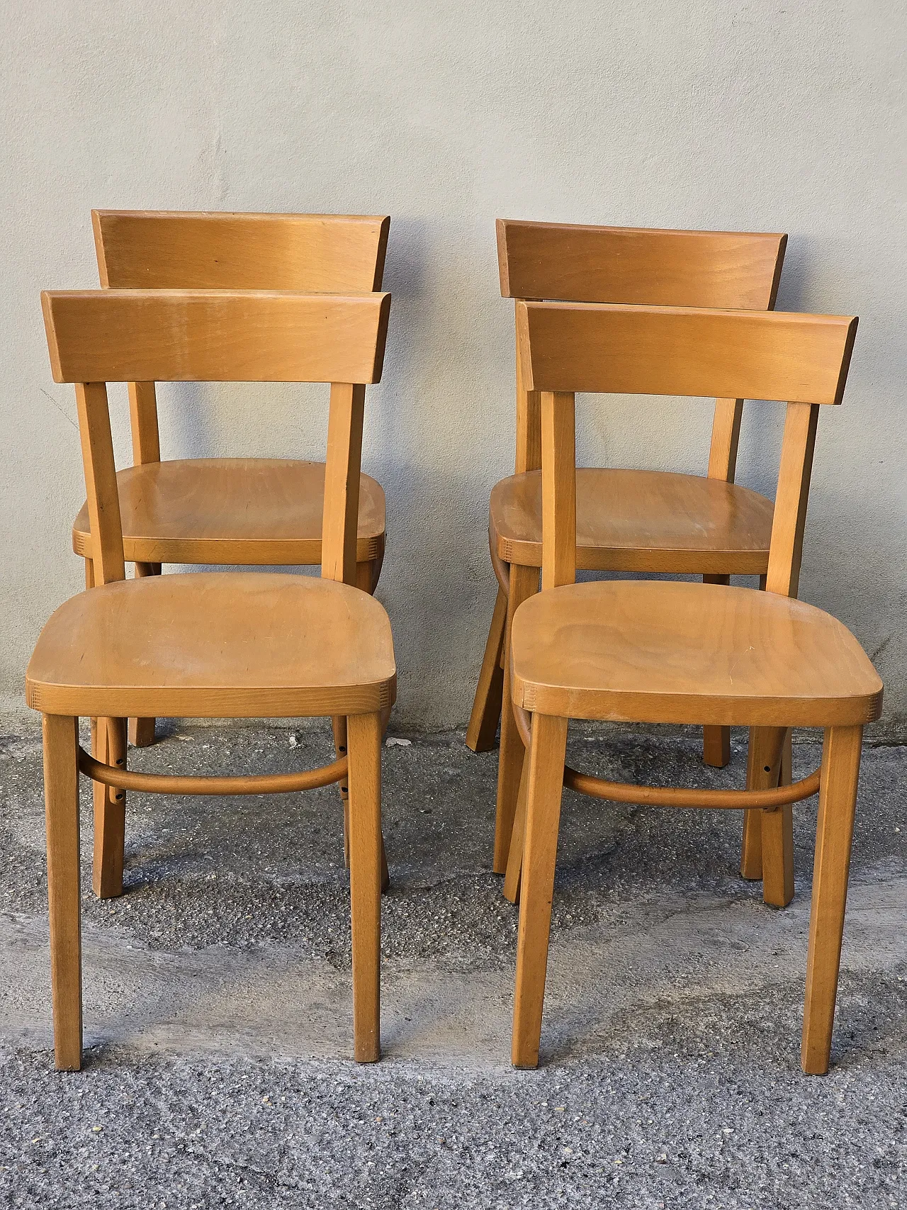Set 4 sedie in faggio Ikea  vintage anni '70 1