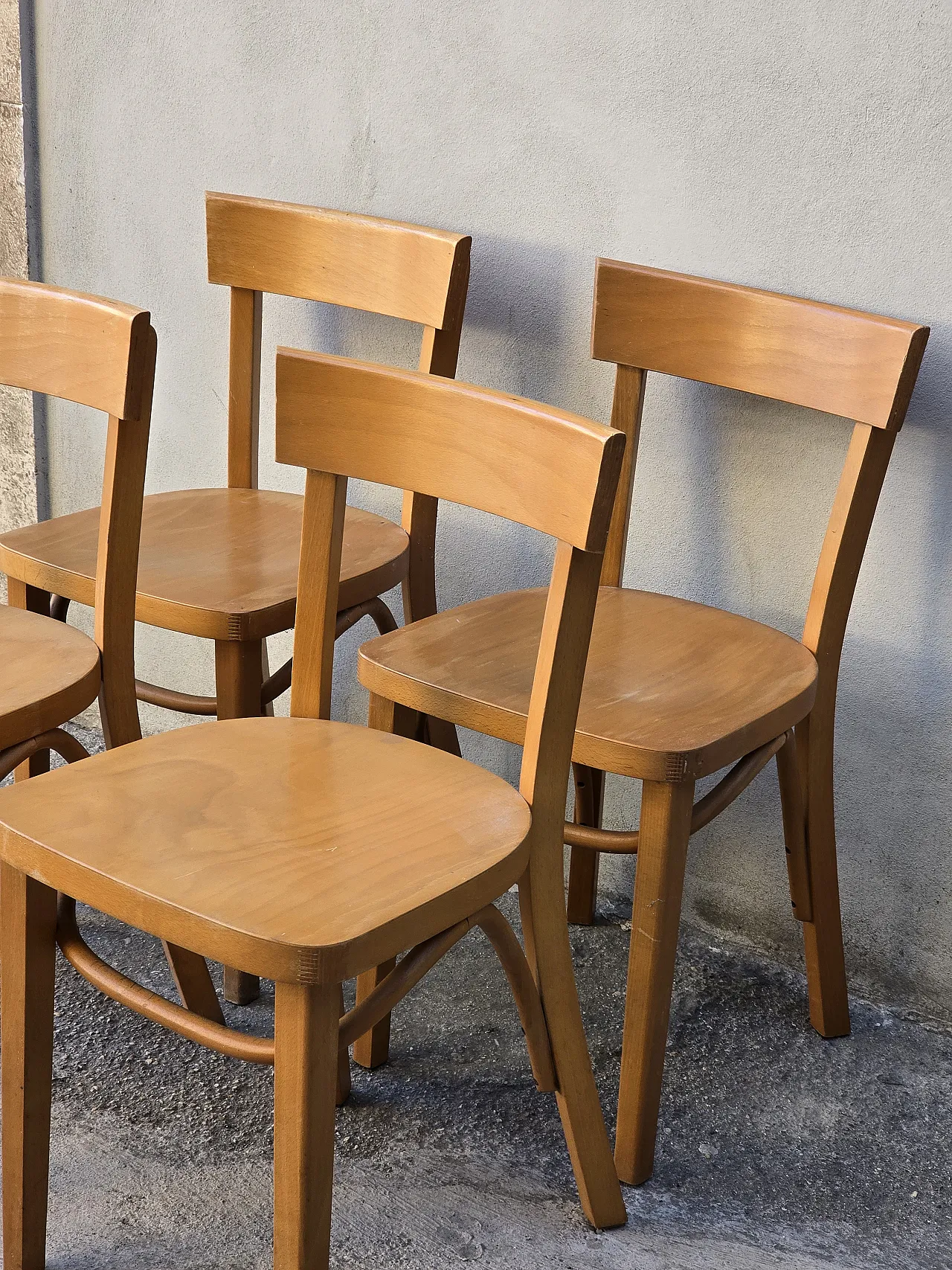 Set 4 sedie in faggio Ikea  vintage anni '70 2