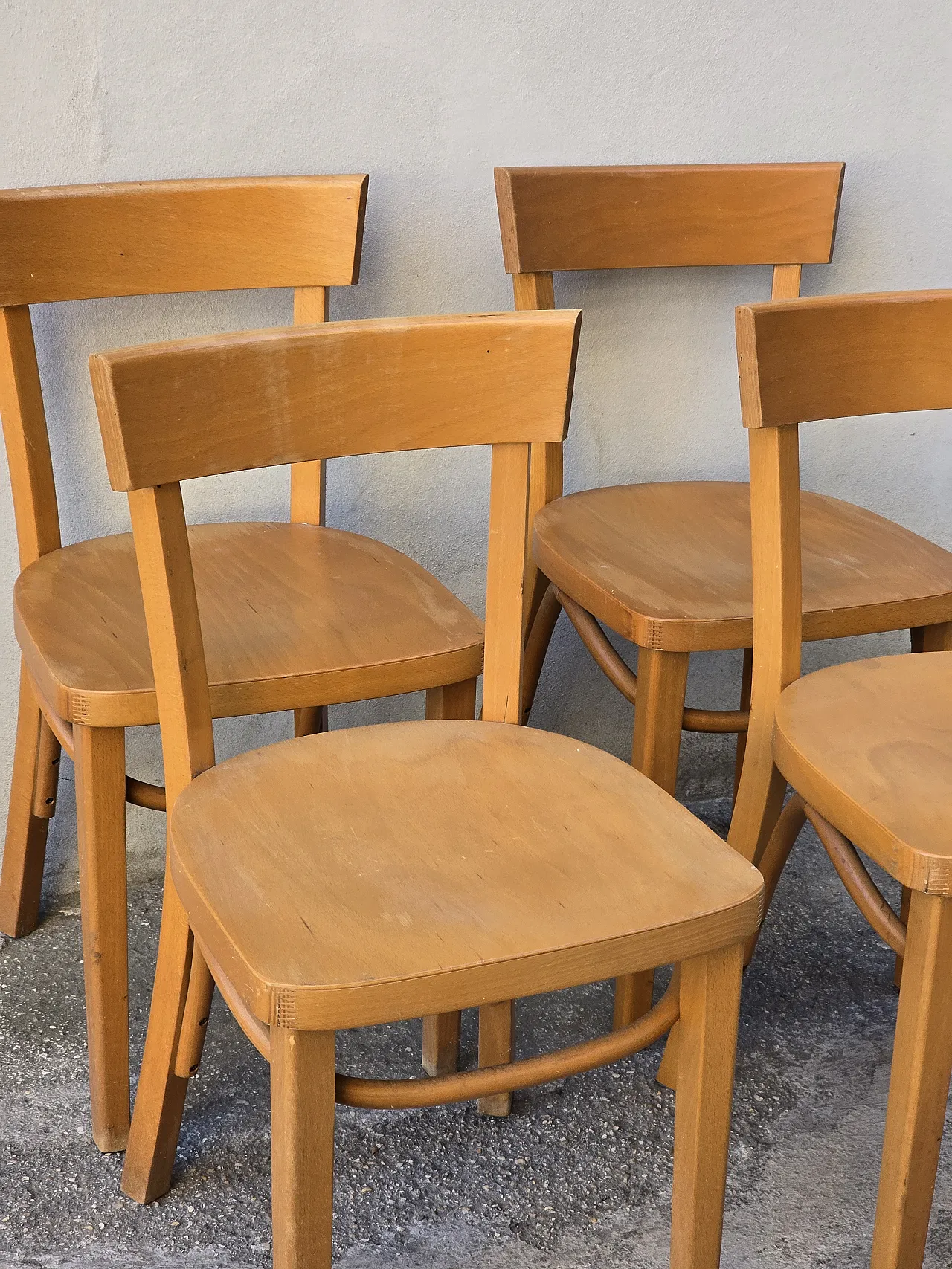 Set 4 sedie in faggio Ikea  vintage anni '70 4