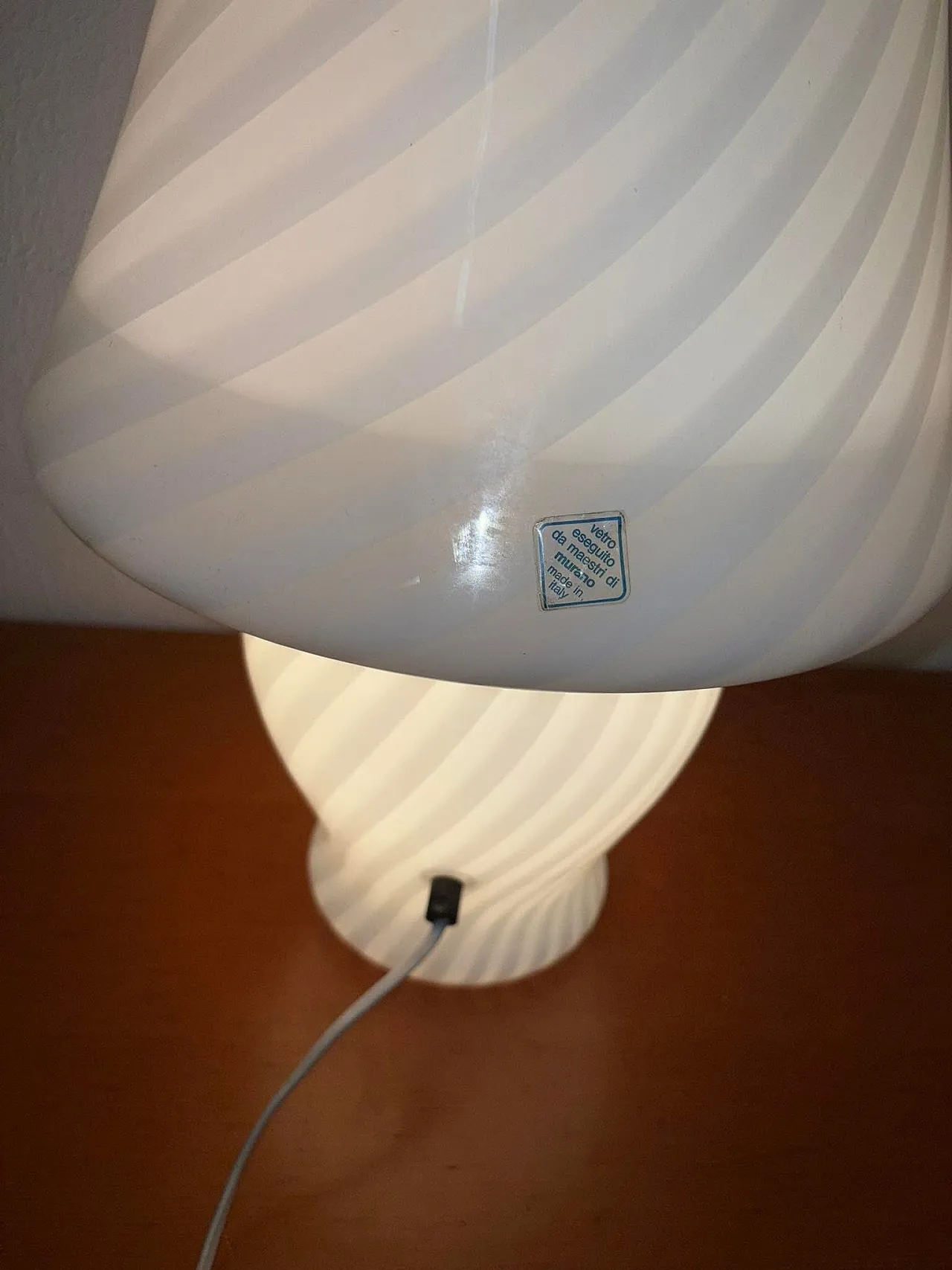 Coppia lampade vetro di Murano, anni '70 11