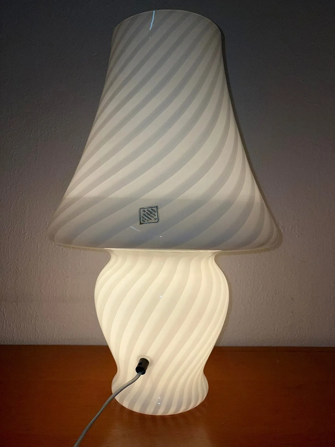 Coppia lampade vetro di Murano, anni '70 15