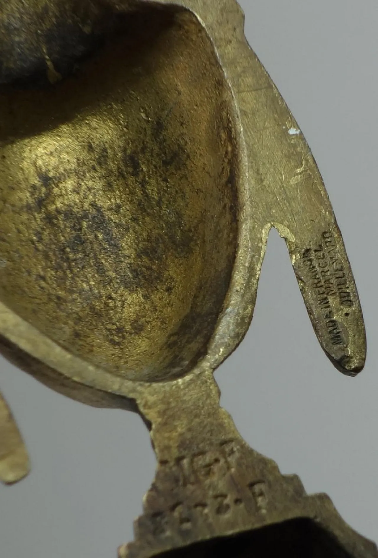 Lampada da parete in bronzo di Marcel Guillemard, primo '900 10