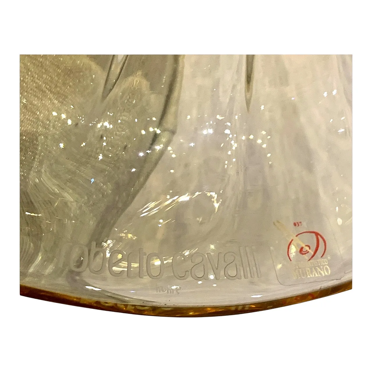 Murano glass cake stand Roberto Cavalli, 90s 7