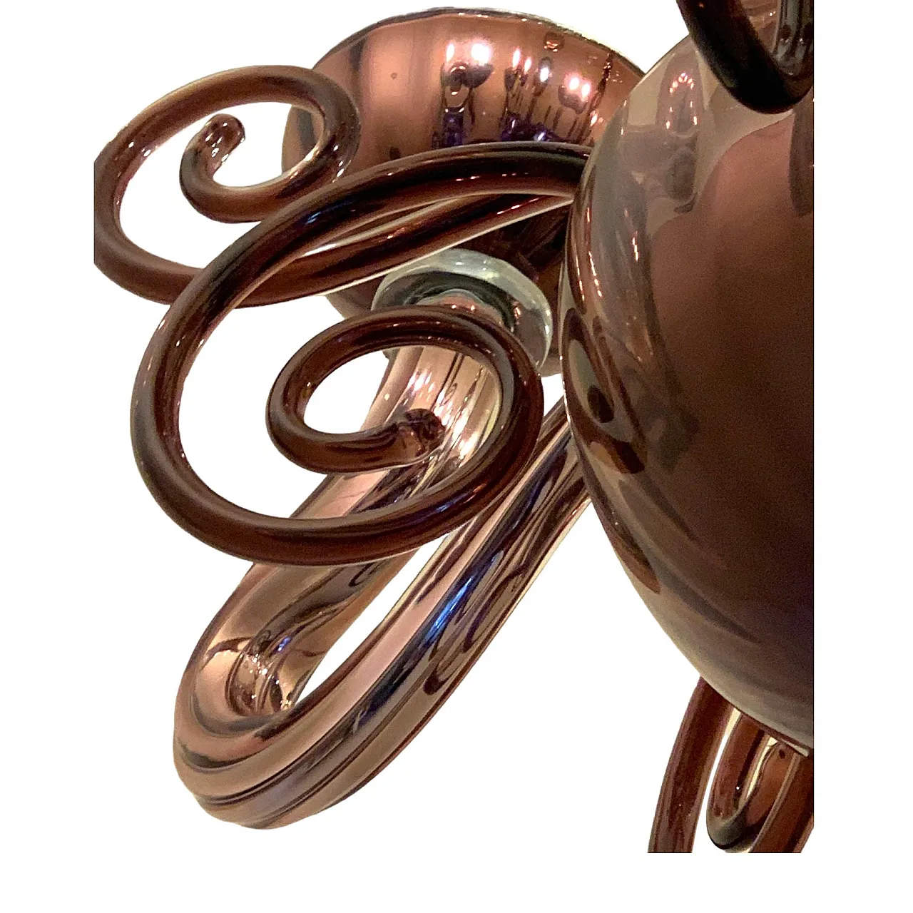Lampadario specchiato Cenedese in vetro di Murano 2