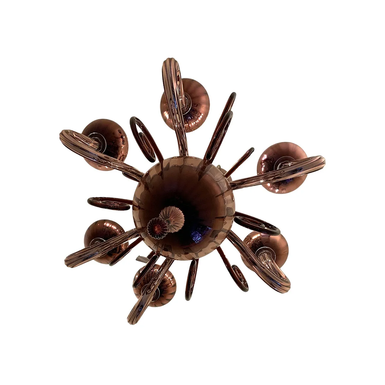 Lampadario specchiato Cenedese in vetro di Murano 4