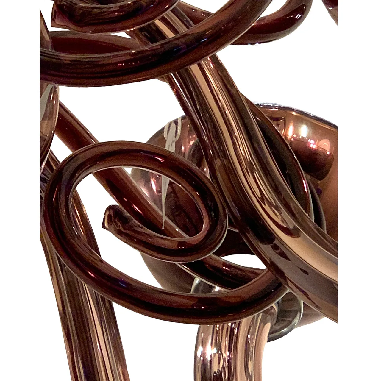 Lampadario specchiato Cenedese in vetro di Murano 6