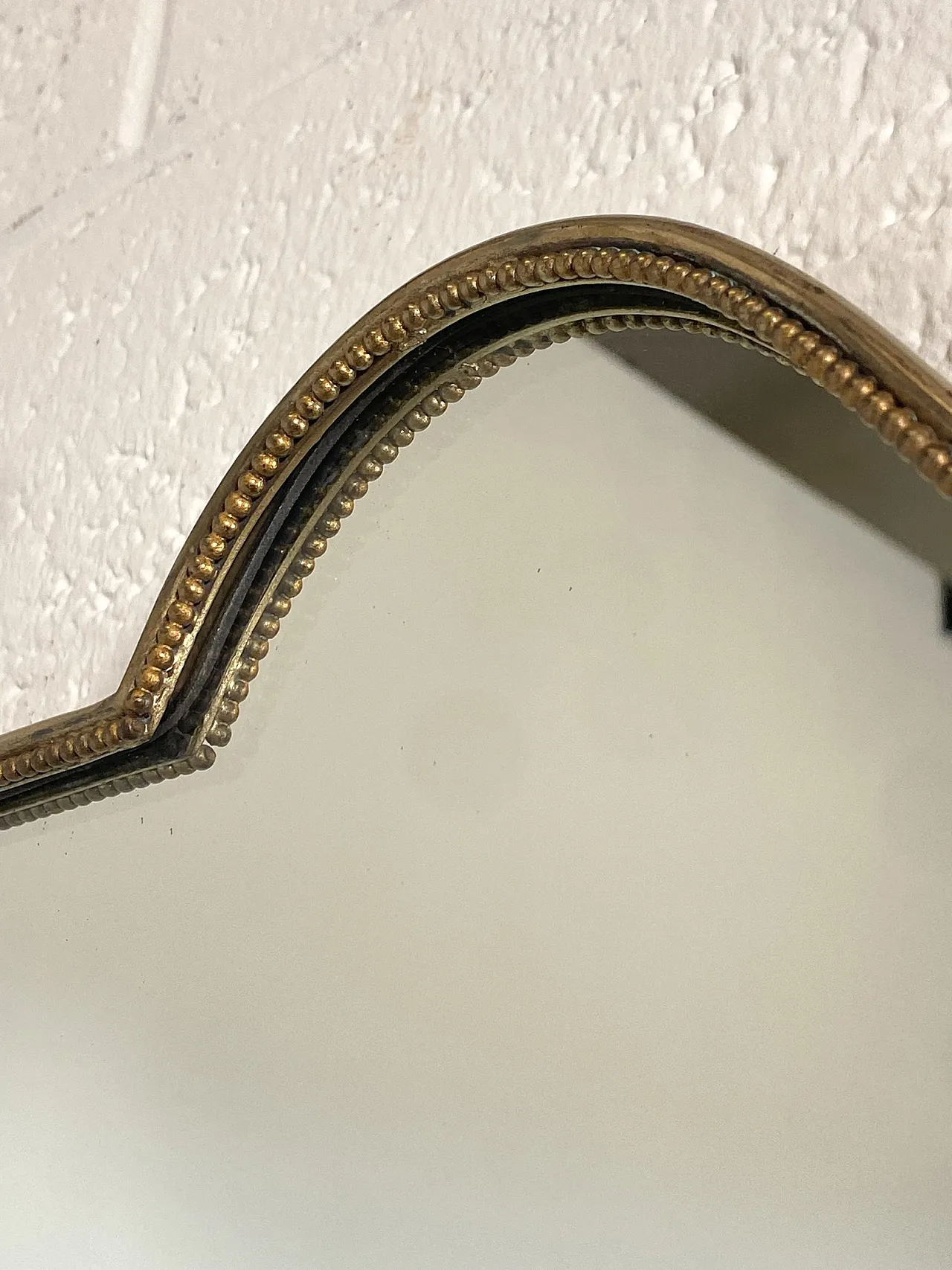 Specchio in ottone nello stile di Gio Ponti, anni '50 1