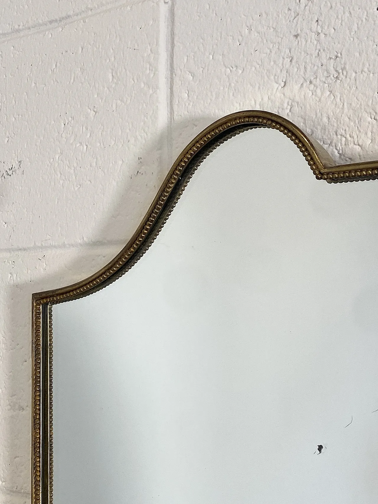 Specchio in ottone nello stile di Gio Ponti, anni '50 3